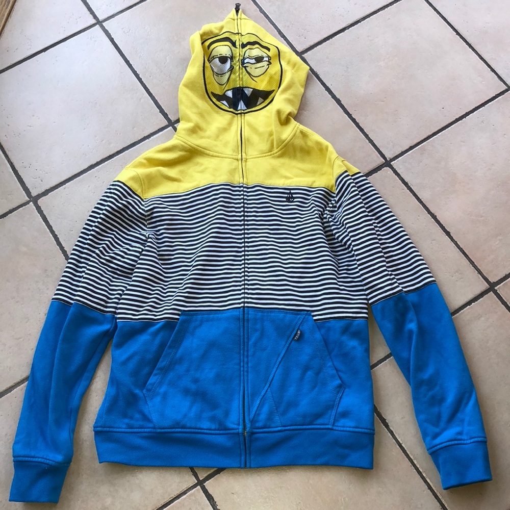 Like-new Volcom full zip hooded jacket